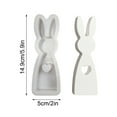thumbnail image 3 of Nilvkv Rabbits Combination Ornament Cement Gypsum Mould DIY Mould, 3 of 6
