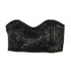 thumbnail image 5 of Top corto de tubo para mujer a escala 1:6, ropa hecha a mano, sujetador sin tirantes para 30 cm Patrón negro, 5 of 9
