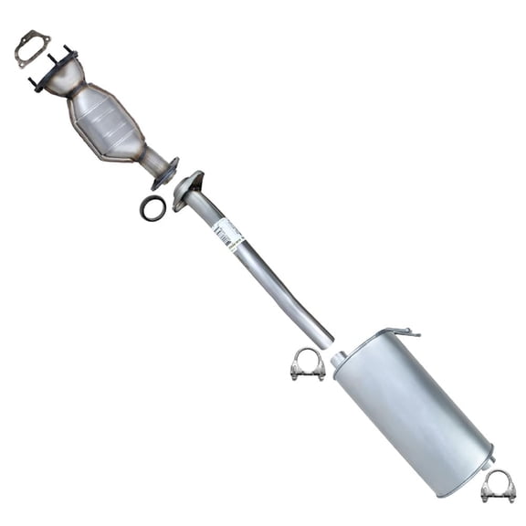 Northeastern Exhaust Rear Catalytic, Intermediate Pipe & Muffler Kit Fits 2004-2006 Mazda B3000 3.0L & Ford Ranger 3.0L/4.0L - Direct Fit EPA-Approved | Stainless Steel Exhaust System | Inc