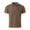 A0261-Coffee, variant on QUINDOS Collared Shirts for Men Athletic Short Sleeve Polo Shirts Mesh Holes Solid Breathable Tight Sweat-absorbing T-shirts