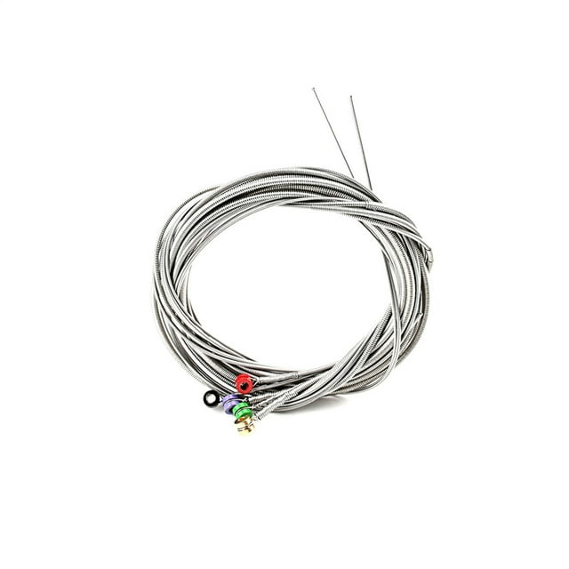 Youkk Pack of 5 Bass String Craftsmanship Music Wire Dust-proof Electric Guitar Musical Fittings Instrument Accessory Replaced Part