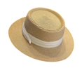 thumbnail image 3 of HuangHuanChen Sun Hat for Women Panama Hat Travel Fedora Beach Hat Summer Wide Brim Roll up Hat Summer Vacations UPF 50+ Straw Sun hats One Size, 3 of 3