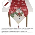 thumbnail image 5 of Cateissary Camino de de Navidad, mantel de tela para interiores, mantel con diseño de copo de nieve y muñeco de nieve, mantel para reuniones en Kits de decoración para fiestas, 5 of 5