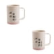 thumbnail image 4 of Inteprter Pareja taza de enjuague bucal cepillo de tazas contraste Color amante familia taza de cepillo titular Baño rosa 1 2Conjunto, 4 of 6