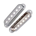 thumbnail image 4 of 3 uds diferentes cubiertas de pastilla de bobina única de latón para piezas de guitarra eléctrica Fender 48 50 52mm (cromado) 3 pastillas de sonido de bobina única, 4 of 5