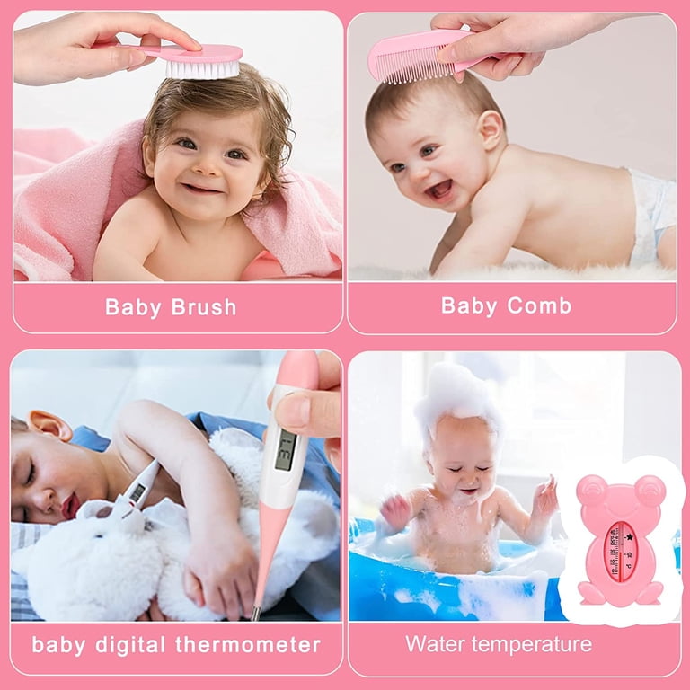 Byseng Baby Grooming Kit, 23-in-1 Newborn Healthcare Set, Pink photo 3
