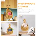 thumbnail image 5 of Mini Hanging Plant Basket with Cotton Rope, Multifunctional Wall Decor Hamper for Indoor and Outdoor Use, 5 of 6