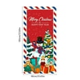 thumbnail image 4 of Qwtwty Christmas Door Cover Flag Christmas Door Curtain Flag Outdoor Photo Santa Claus And Puppy Background Decoration Hanging Fabric, 4 of 6