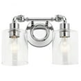 thumbnail image 2 of Kichler Gunnison 9 3/4" High Chrome 2-Light Wall Sconce, 2 of 3