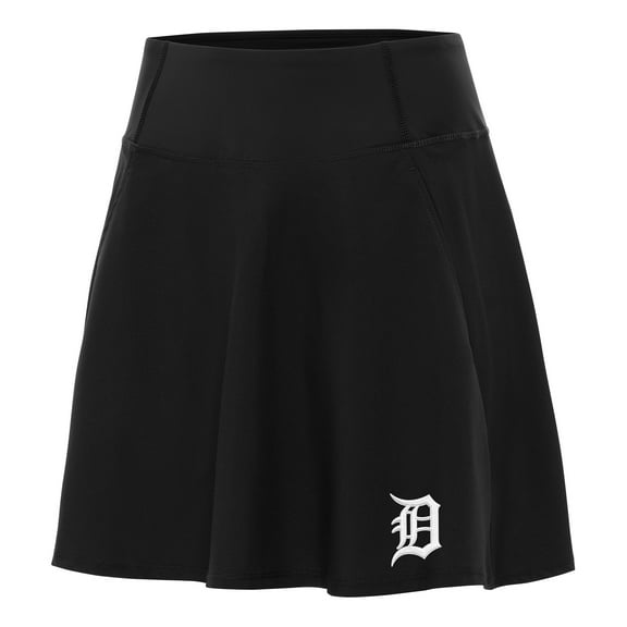 Women's Antigua Black Detroit Tigers Chip Skort