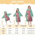 thumbnail image 4 of FORMRS Wearable Blanket Hoodie with Sleeves for Kids Cozy Flannel Sweatshirt, Big Pink Cheetah, 4 of 7