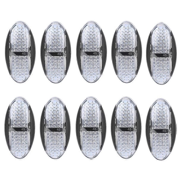 10pcs Car Truck Trailer Side Marker Turn Signal Light Yellow Red Clearance LED 10-30V