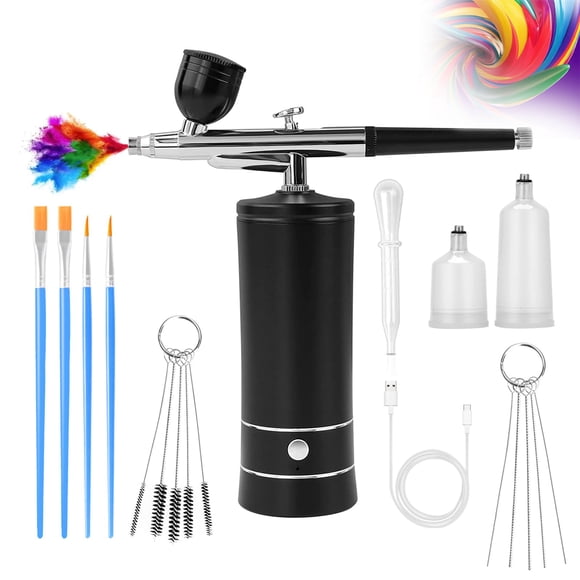 Kit de aerógrafo crpen inalámbrico recargable por USB con boquilla de 0,3 mm