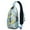 Sky-blue-2, variant on Crossbody Sling Backpack for Women Men Yellow Vintage Lemon Shoulder Sling Crossbody Casual Chest Bag for Travel Sports Running Hiking