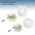 thumbnail image 4 of Uxcell Bathroom Faucet Knobs Replacement 2 Pcs Acrylic Hot and Cold Knob Handle Kit Cabinet Knob Clear, 4 of 6