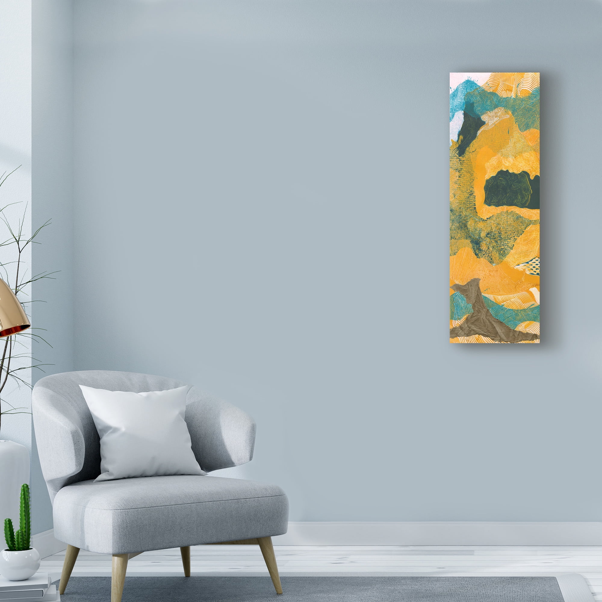 Trademark Fine Art 'Mountain Shapes I' Canvas Art by Carolyn Roth