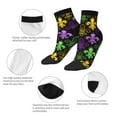 thumbnail image 6 of Bingfone Mardi Gras1 Design Patterned Men'S Women'S Casual Cotton Socks, 6 of 9