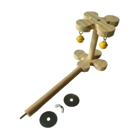 Serenable Parrot Cage Toy with Bell Playing Bird Toy for Cockatoo Parakeets Cockatiels