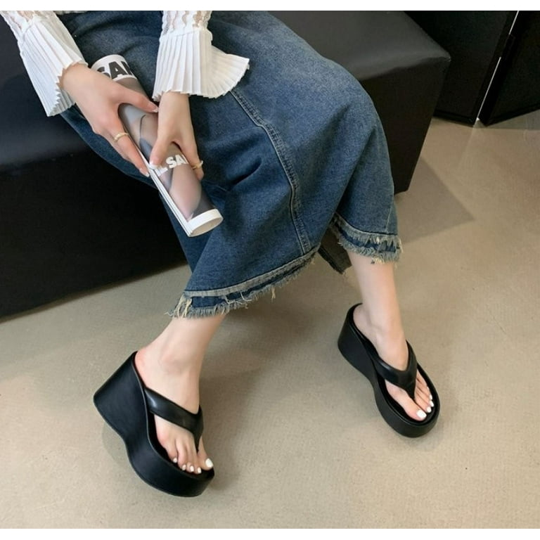 Women's Wedges Platform Orthotic Flip Flops Comfort Arch Support