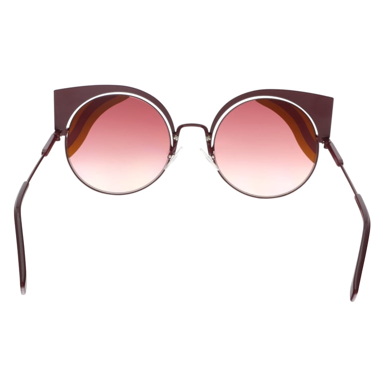 ? - New Authentic Fendi FF 0215/s 00l9- X4 Burgundy Cat Eye Sunglasses FENDI FF 0215/S 00L9- X4 Burgundy Cat eye Sunglasses for  main image 4