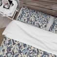 thumbnail image 4 of Designart 'Rhombuses in Beige and Blue' Modern & Contemporary Duvet Cover Set, 4 of 4