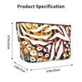 thumbnail image 5 of ZNDUO Travel Makeup Bag for Women Abstract Geometric Leaf Texture Toiletry Bag, Multifunctional Storage Bag Cosmetic Bag Make Up Organizer, 5 of 7