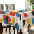 thumbnail image 5 of Yayeee Tablecloths 60" x 108" Rectangle Wrinkle Resistant Party Table Cover, Blue Geometric, 5 of 8