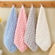 thumbnail image 5 of Pañuelos de Tela para Niños | Toallitas Suaves y Absorbentes para El Rostro | Patrón de Cuadrícula de Nubes | Toallas Pequeñas Multiusos para Niños | Paquete de 1, 5 of 6