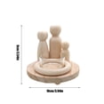 thumbnail image 3 of Puntoco Candelabros de madera con temática de hoguera familiar, acogedores adornos para el hogar, candelabros que añaden calidez a las reuniones familiares, 3 of 6