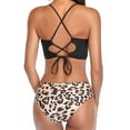 thumbnail image 3 of WREESH Ista Lady Containing Pector Pad Solid Bikini Set Deux Pièces Maillot de Bain, 3 of 9