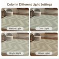thumbnail image 7 of ODIKA Herringbone Distressed Interlocking Zigzag Motif Traditional Non-Slip Flatwoven for Living Room, Under Sectional, Family, 7 of 7