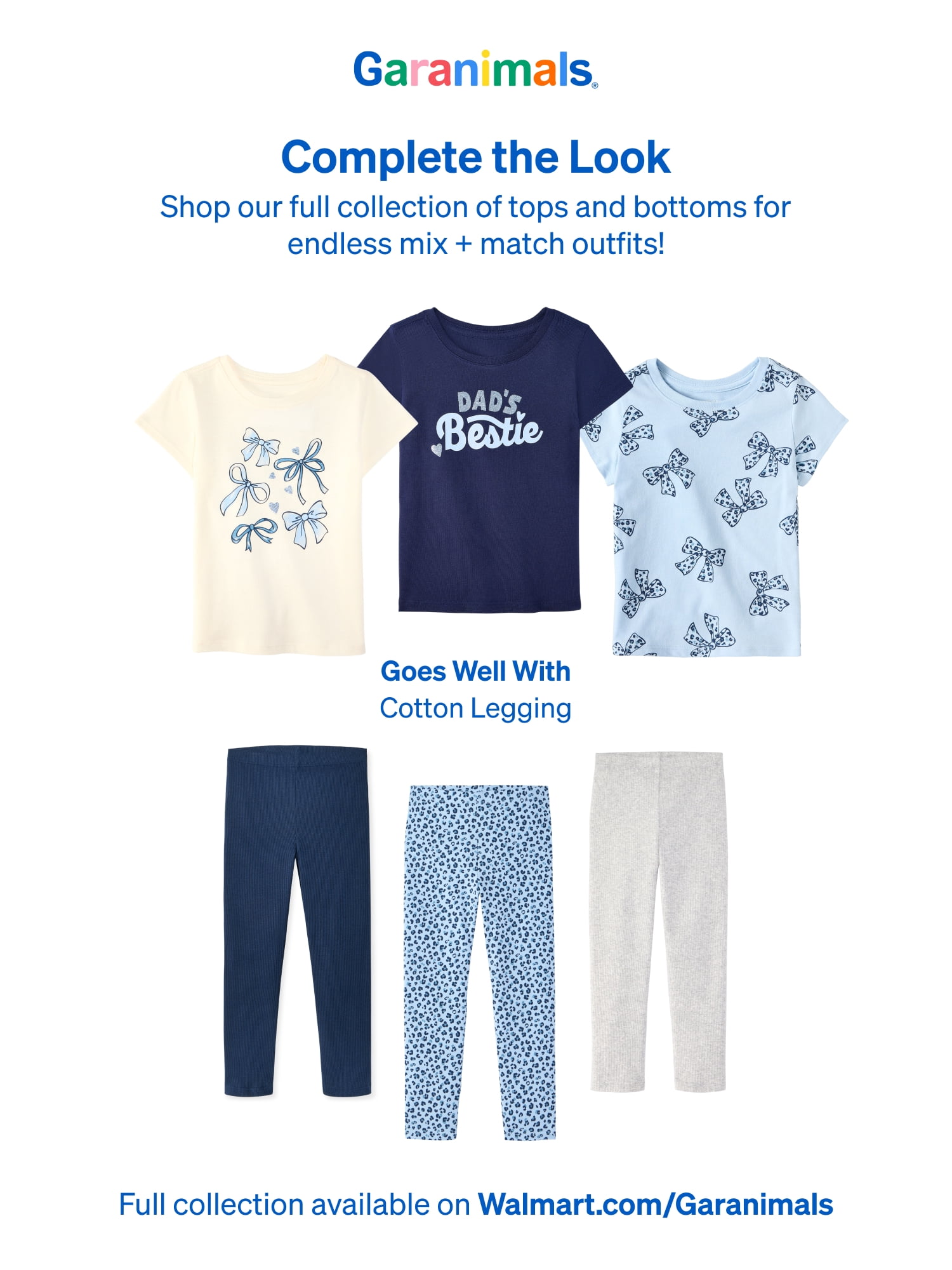 Garanimals Baby & Toddler Girl Shirts Single & 3-Pack Sizes Tee 0-6T