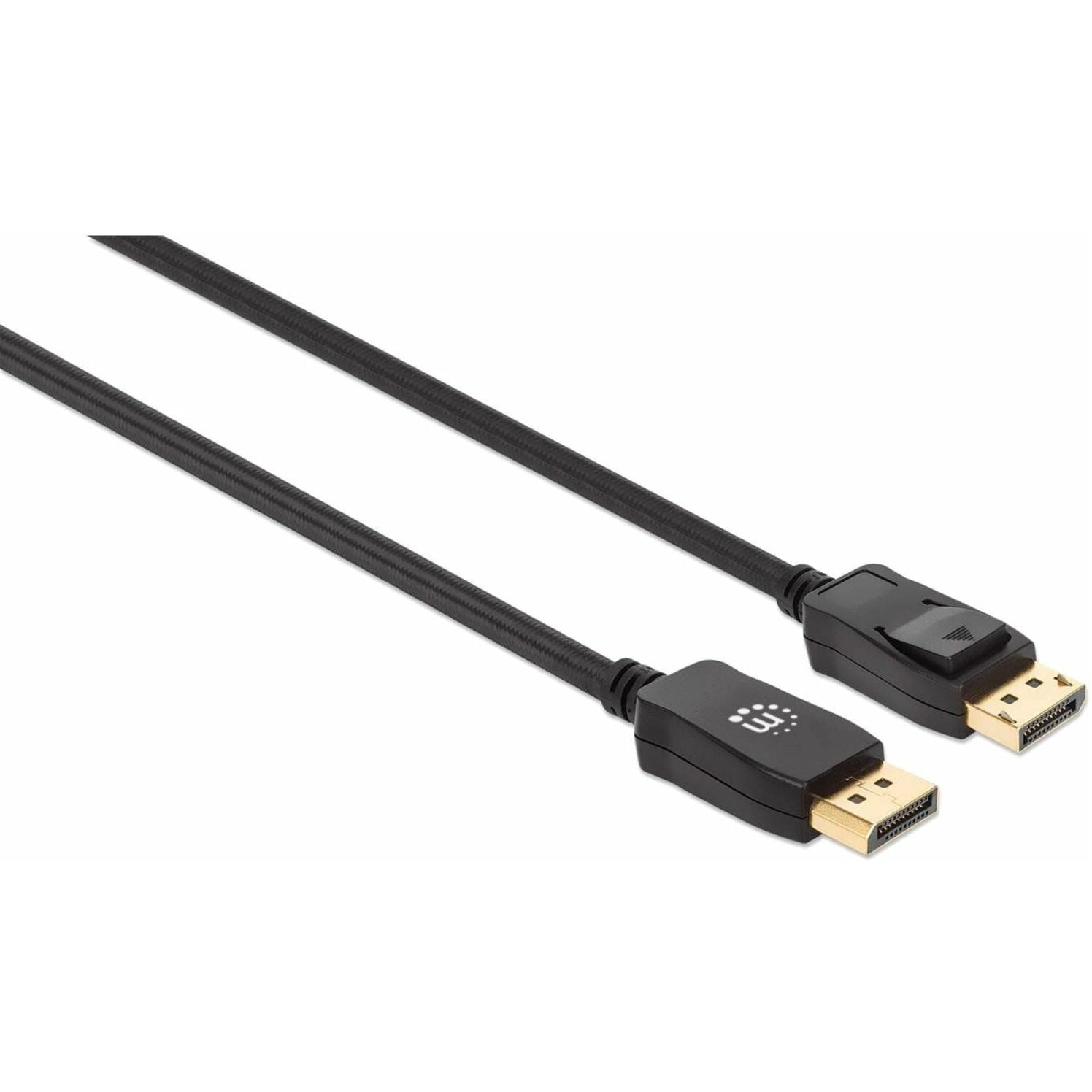 MANHATTAN DisplayPort Adapter Cable - 3ft Braided Design., DisplayPort Male to DisplayPort Male