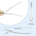 thumbnail image 3 of 24 Pcs Duck Billed Hair Clips for Styling Sectioning Silver Metal Hair Clips for Women Long Hair Metal Alligator Curl Clips for Hair Roller,Salon,Bows DIY with Case, 3 of 5