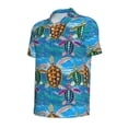thumbnail image 4 of Wukai Little Sea Turtles Men’s Polo Shirts,Quick-Dry Athletic Shirt,Classic Fit Shirts-Small, 4 of 8