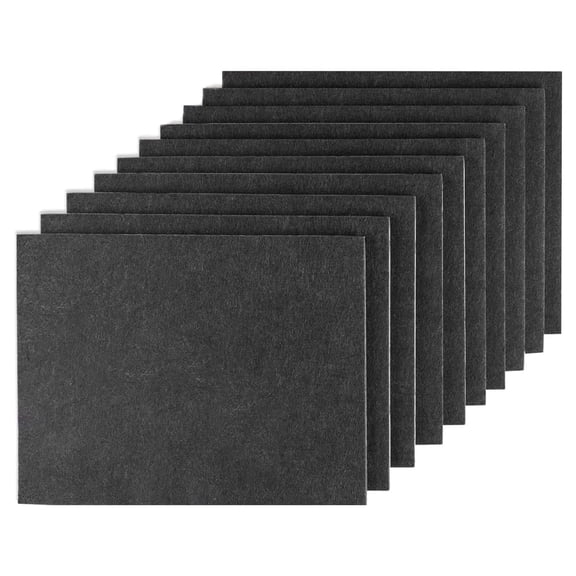 Felt Furniture Pads 10pcs 8" x 6" Adhesive Large Felt Pads, Cuttable Chair Leg Pads, Hardwood Floor Protectors for Furniture, Black
