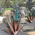 thumbnail image 2 of 1pcs Tequila Rustic Sculpture DIY Metal Agave Plant Home Decor,Rustic Hand Painted Metal Agave,Garden Yard Art Decoration Statue Home Decor for Yard Stakes,Garden Figurines,Outdoor Patio, 2 of 4