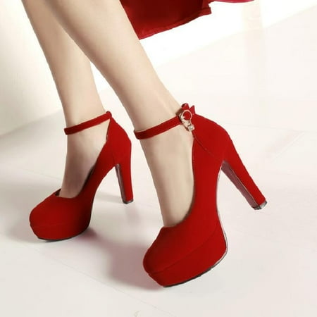 

Toyella White Super High Heel Waterproof Platform Women s Shoes Single Shoes Golden Bride Shoes Sequined Wedding Shoes Banquet Evening Gown Princess Shoes Red 35
