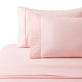 thumbnail image 3 of Hong and Arts Inc. Marina Decoration Ultra Soft Silky Deep Pocket Solid Rayon from Bamboo All Season Bedding Pleated Sheet Set Pink - Twin, 3 of 5
