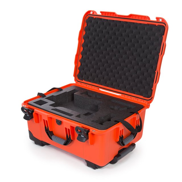 Nanuk 950-RON3 Estuche Rígido Impermeable con Ruedas E Inserto de Espuma para DJI Ronin M - Naranja