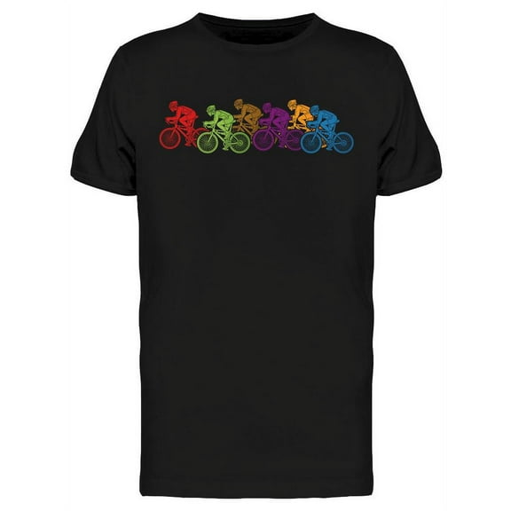 Bicycle Platoon T-Shirt Men -Image by Shutterstock, Male x-Large