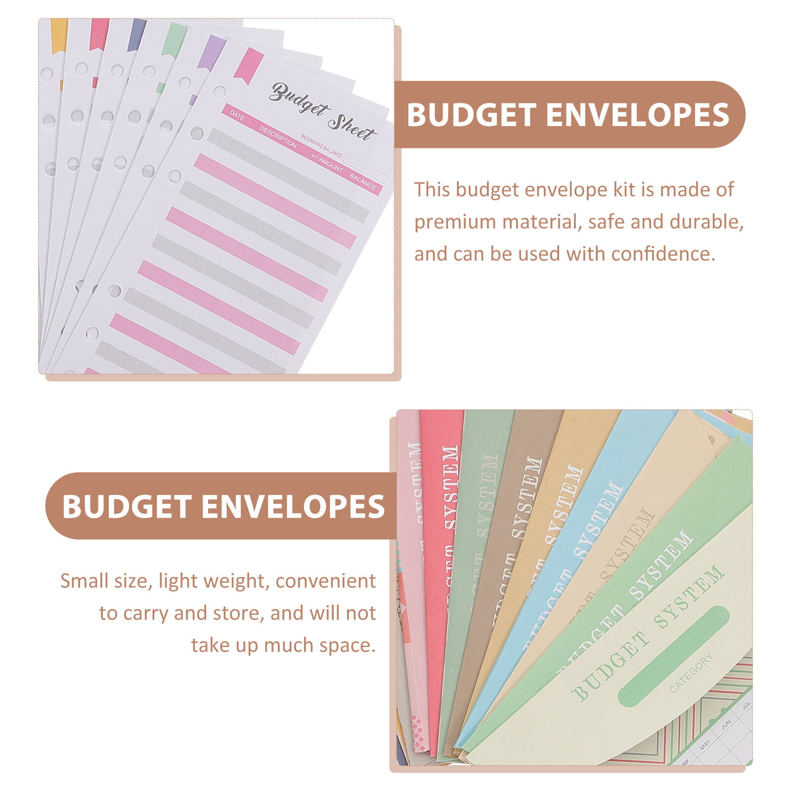 Custom Tabbed Wallet Budget Envelopes TO PRINT AND LAMINATE Customizable  via Canva Wallet Divider 