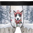 thumbnail image 4 of Playful Rat Terrier Welcomes Winter Snowy Day with Cardinal Bird All Over Print Boxer Briefs Underwear for Men Dad Ratty Dog Lover - 12017, 4 of 6