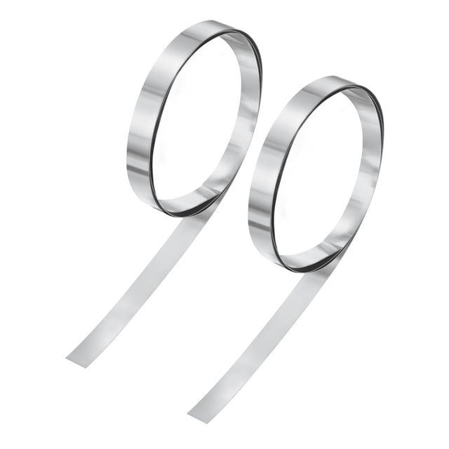 Uxcell 2-Pack Sellado de Aluminio, Rollos de Sellado de Aluminio de 3.3 pies x 0.4" x 0.016"