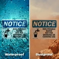 thumbnail image 5 of (2 Pack) Non-Potable Water Not For Drinking Cooking OSHA Notice Sign, 5 of 7