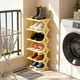 thumbnail image 1 of Zapatero de Esquina Ensanchado y Grueso | Pequeño Organizador de Plástico Extraíble y Lavable | Fácil Instalación Sin Herramientas | Diseño de Rejillas Ventiladas para Hombres, Mujeres y Niños | para, 1 of 6