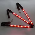 thumbnail image 3 of Bracelet de Poitrine Réglable en Cuir de Cheval à LED Équipement Équestre Rouge, 3 of 8
