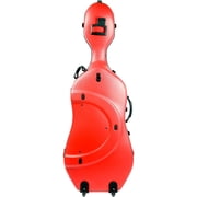 Bam 1001SW Classic Cello Case with Wheels Peony Red