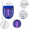thumbnail image 2 of Indoor Bug Killer with 360-Degree Protection, Quiet Operation Bug Zapper, Perfect for Nighttime Radial Reflective Sound Wave Escort in Your Home, Kitchen, Office, 2 of 5