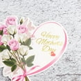 thumbnail image 2 of FRCOLOR Pink Paper Cake Picks for Mothers Day Decoration with Beautiful Design Creates Festive Atmosphere for Parties and Desserts 4.5 Inches, 2 of 8